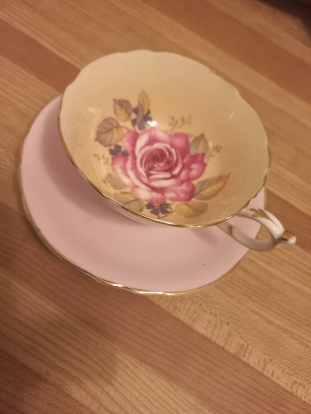 Vintage Paragon Double floating rose pink